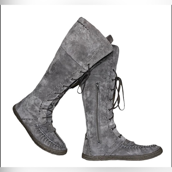 UGG Somaya F3013E Women’s Tall Gray Brown Moccasin Boots Women SIZE 6.5 NWOT - Picture 7 of 9